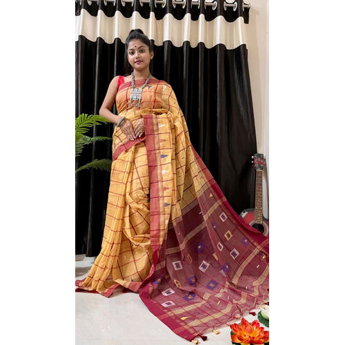 Kanchipuram soft lichi silk Box Design saree dvz0002157 - Dvanza.com