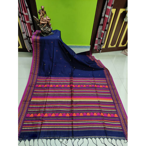 Dengu Khadi Cotton Jamdani With Blouse