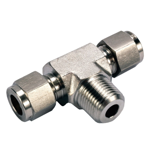 Stainless Steel Single Ferrule Male Branch Tee