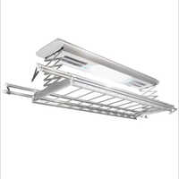 White Portable Electric Ceiling Clothes Drying Rack