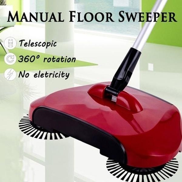 SWEEPER FLOOR DUST CLEANING MOP BROOM WITH DUSTPAN 360 ROTARY (0220)