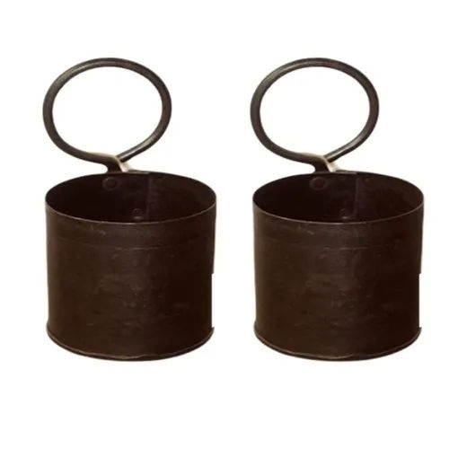 Iron Round Pot - Height: As Per Available Inch (In)