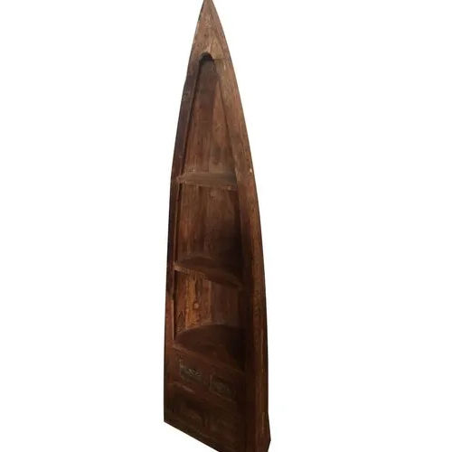 Boat Shape Bar Rack - Color: Brown