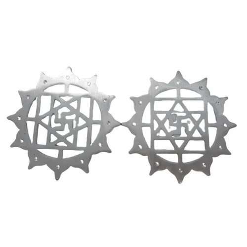 SSV Zinc Swastik with Lotus SET OF 2