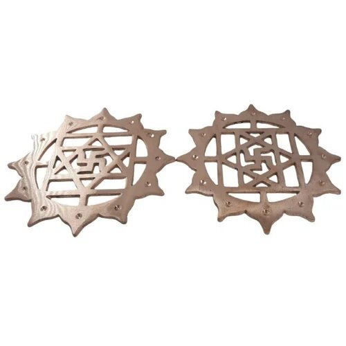 SSV Copper Swastik With Lotus SET OF 2