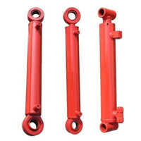 Red Telescopic Hydraulic Cylinder