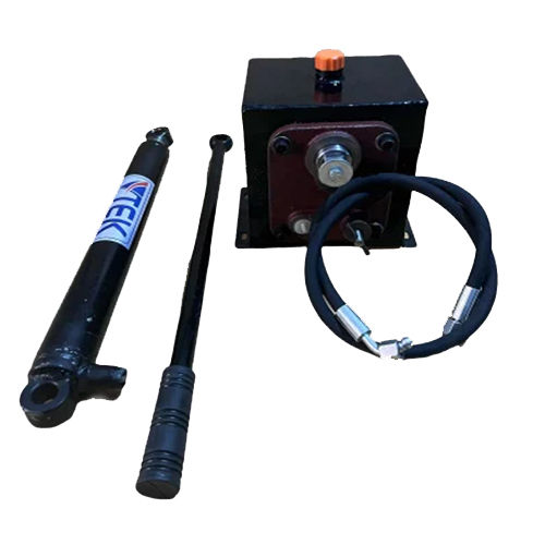 Black Manual Hydraulic Tipper Kit For E Rickshaw