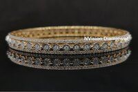 Miracle Plate Tikli Setting Natural Diamond Etnic Bangle