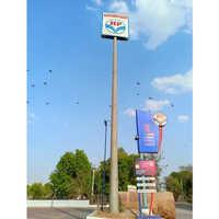 High Mast Signage Board Pole - Color: As Per Requirement