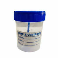 60ml Stool Container - Polypropylene , Transparent Color | Non Reusable , Suitable For Laboratory Use , Packaged In Box