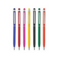Metal Logo Pen - Metal Body, Standard Size | Available In Various Colors, Smooth Writing With Water Or Gel Ink Options