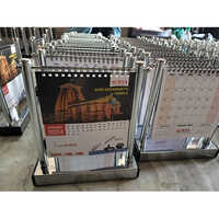 Metallic Photo Frame - Stainless Steel, Free Size, Various Color Options | Modern Design, Customizable Logo, Ideal for Promotional Use or Gifts