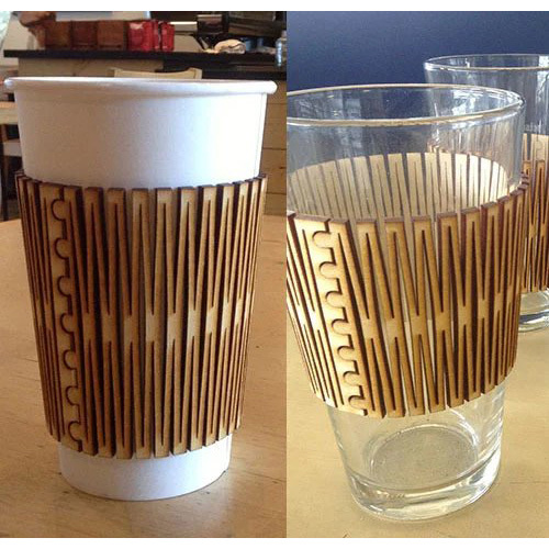 Laser Cut Hot Tea & Coffee Cup Cover