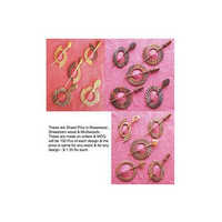 Shawl Pins In Various Woods - Wooden Material, 2.5 Inch Size | Party Wear Brooches For Children