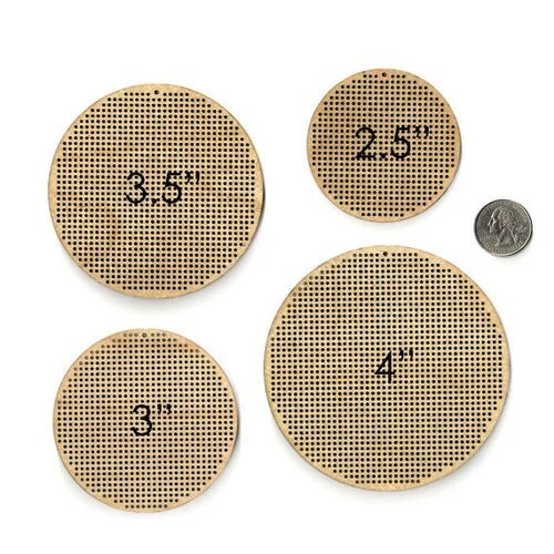 Textile Cross Stitch Tag