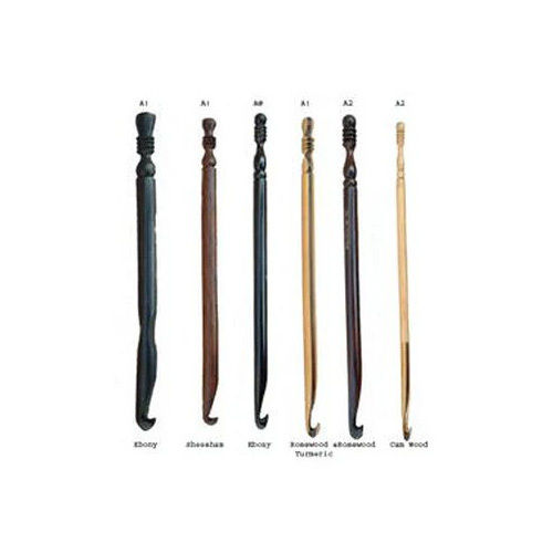 Knitting Crochet Hooks - Color: Brown