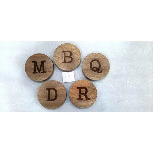 Carved Wood Alphabets In Mango Wood