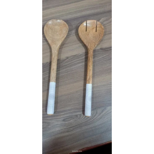 Wooden Handicraft Salad Serving Spoons