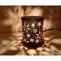 Iron Table Lamp - Metal, Standard Size | Multicolor Design For Vibrant Home Decor