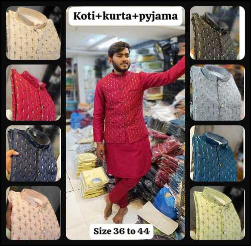 kurti payjama with koti