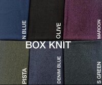Box Knit Lycra Knitted Fabric - 60-inch Width, 220g Weight | Multicolor, Washable, Plain Texture, All-season Versatility, Knitted Style