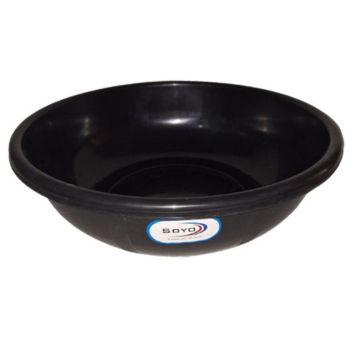 Black Plastic  Round Ghamela