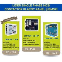 LBMSP 1 HP MCB Contactor Plastic Panel