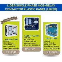 LBLSP 1.5 HP MCB-Relay Contactor Plastic Panel