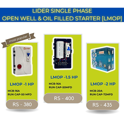 LMOP 1 HP Open Well And Oil Filled Starter Panel