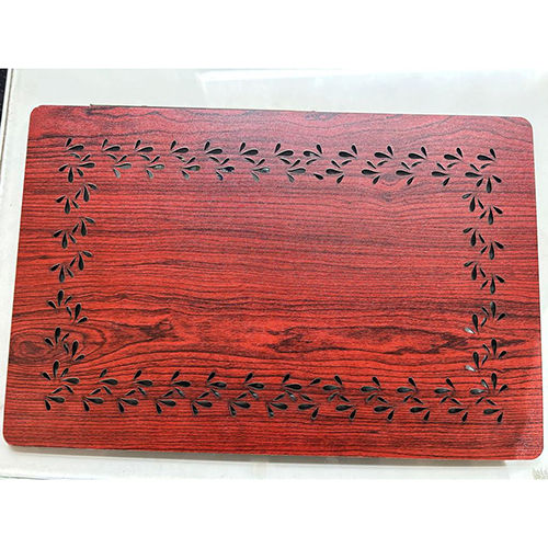 Laser Cut Laser Cut Wooden Dining Table Mat - Color: Brown