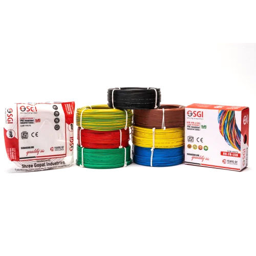 Different Available 6.00 Sqmm Hr-Fr-Lsh Single Core Pvc Insulated Wires