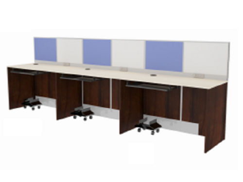 Modular Linear Workstation Wall Facing With Alluminum Partition Wsaw