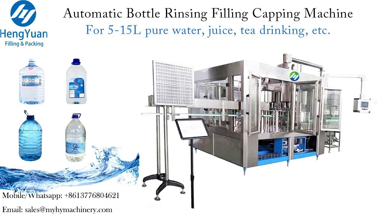 Water bottle Rinsing Filling Capping machine