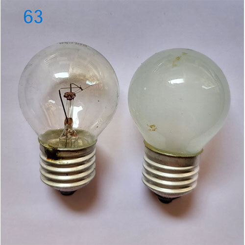 Transparent E27-E14 Round Jumar Bulb