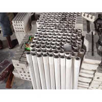 Sillimanite Insulation Tubes - Ceramic Material,  Thickness As Per Available Millimeter (mm), White Color For Industrial Applications