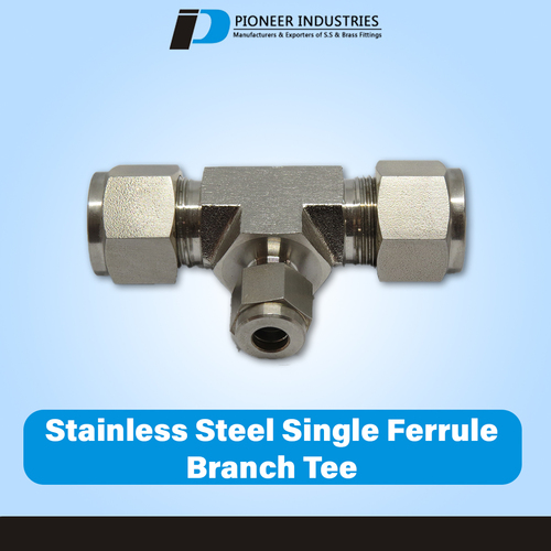 Stainless Steel single Ferrule Branch Tee