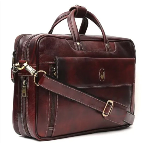 Mens Office Bags - Various Sizes Available, Brown Modern Design for Laptop Use
