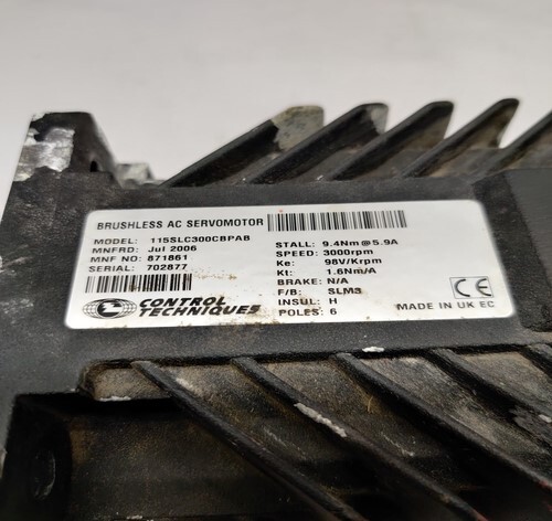 CONTROL TECHNIQUES 115SLC300CBPAB SERVO MOTOR