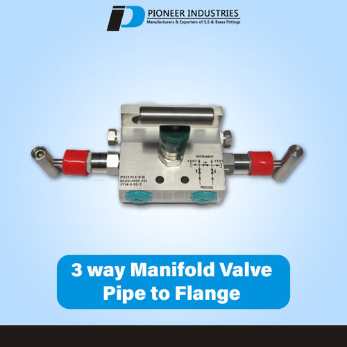 3 Way Manifold Valves Pipe To flange