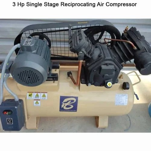 BEI - 1209 - 3 HP - 120 LTR Single Stage Reciprocating Air Compressor