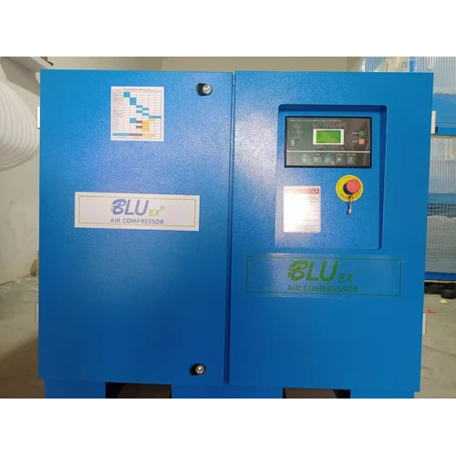 BEI Rotary Air Compressor - 30 HP Motor, Blue Color | New Condition, Industrial Warranty