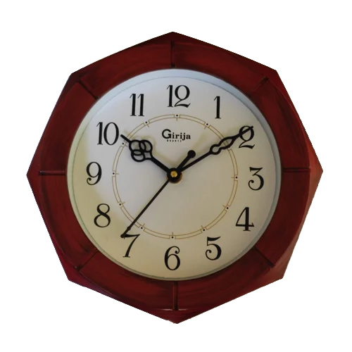 8 inch Octagon  Shape Plastic Wall Clock