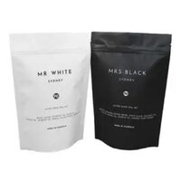 Plastic Packaging Pouches - Color: Black & White