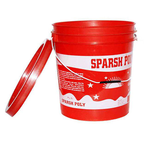 Red Plastic Bucket With Lid