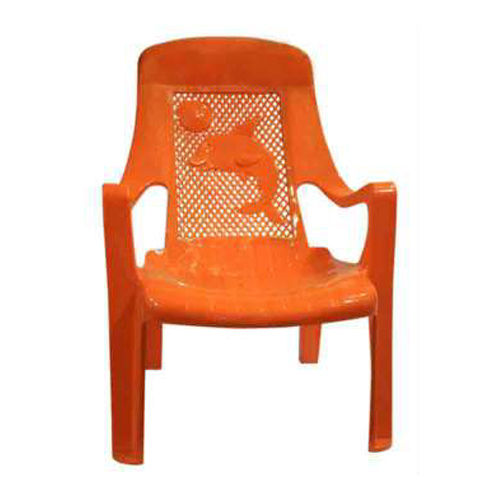 Easy To Clean Orange Plastic Chair