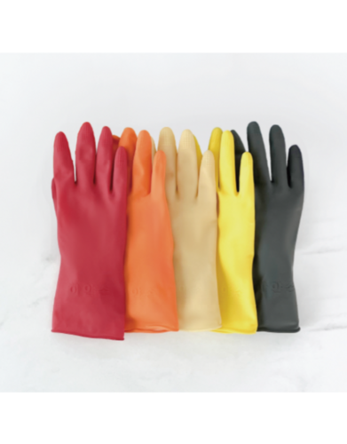Signature Basic Short Sleeves Household Rubber Gloves