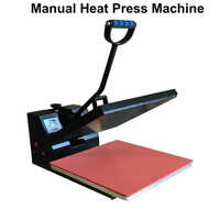 Manual Heat Press Machine - Customized Size, 240 V Power | Semi-automatic Operation, Durable Press Material, Warranty Included