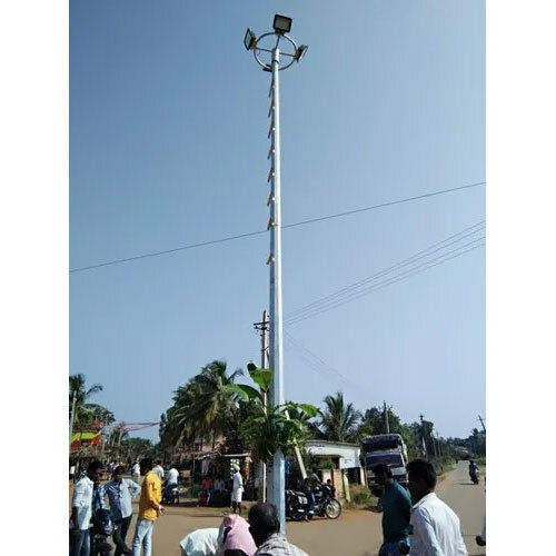 Silver Ms High Mast Lighting Pole