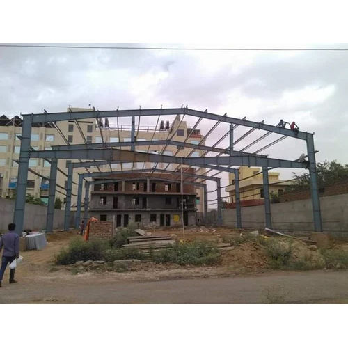 Grey Prefabricated Steel Building Structure