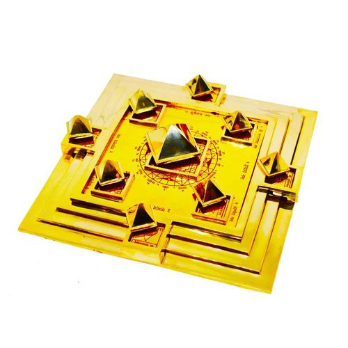 Shubh Sanket Vastu Nav Ghraha Bhramha Sthan Plate Without Gem Stone